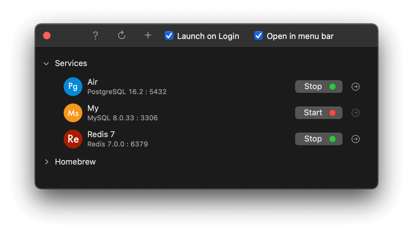 DBngin MacOS Changelogs